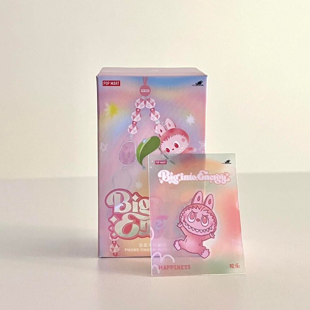 POP MART Labubu Big Into Energy Phone Charms - Happiness